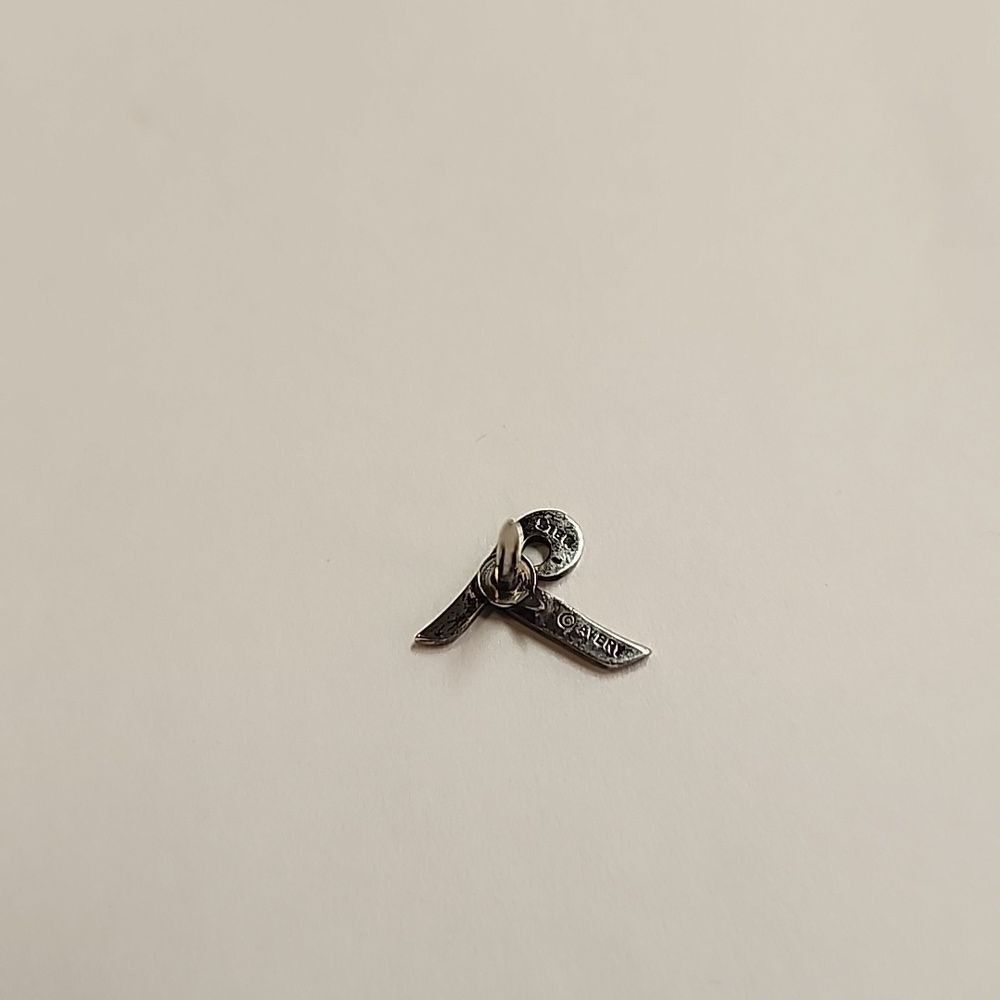 James Avery Silver Script Initial 'T' Pin Sterlin… - image 3